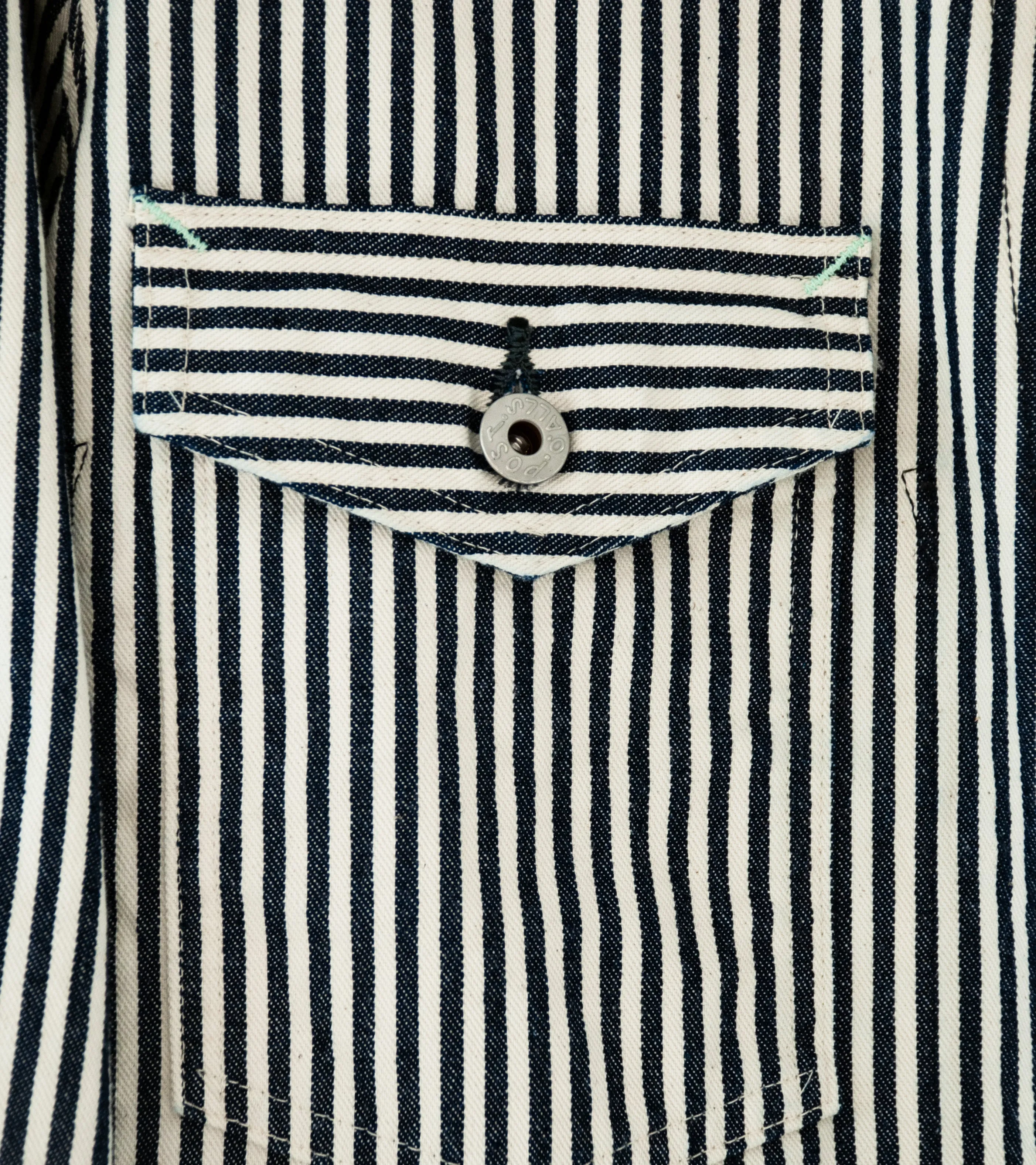 Post Overalls 'Engineer's Jacket' (Indigo Express Stripe Cotton)