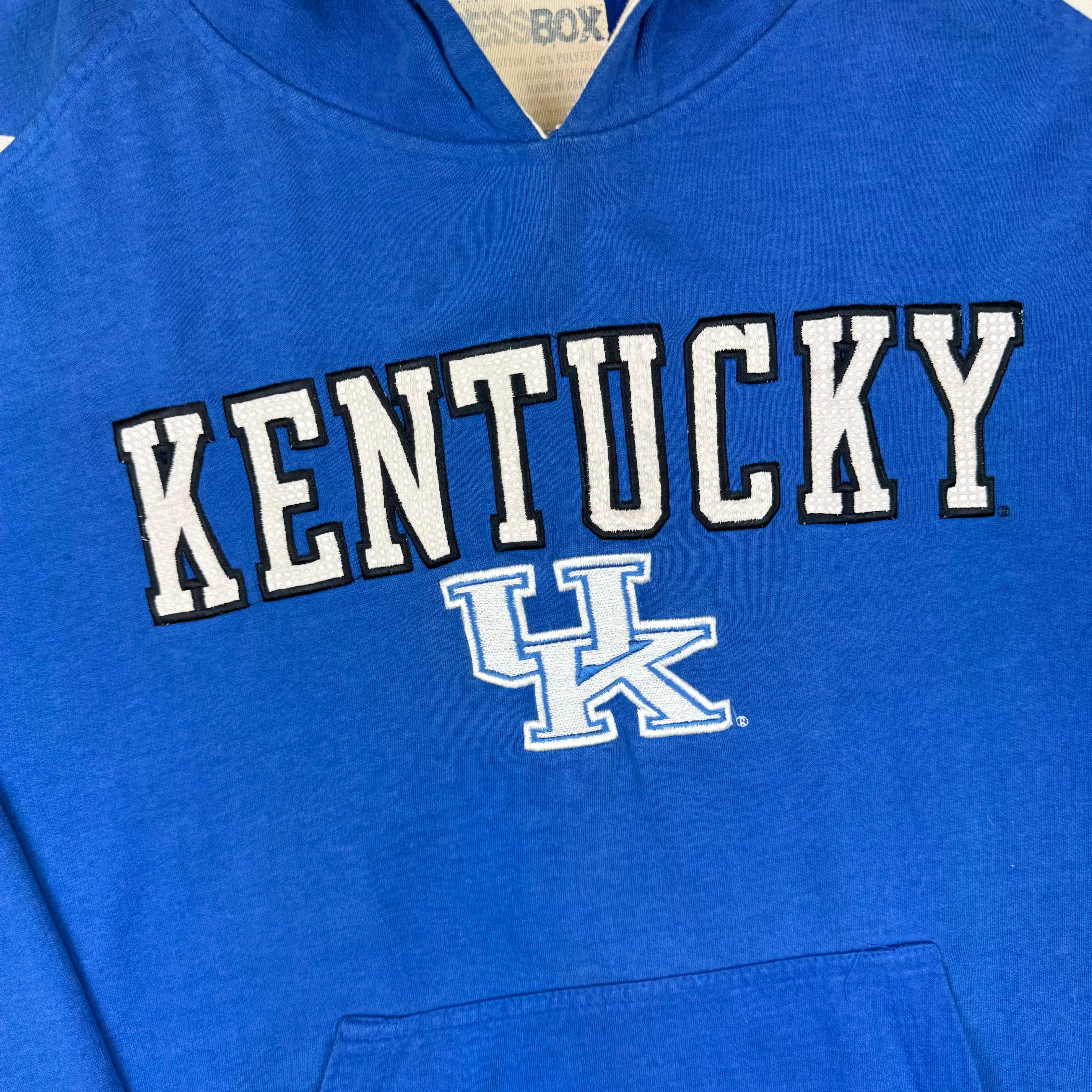 Press Box Kentucky Wildcats Embroidered Pullover Hoodie Blue