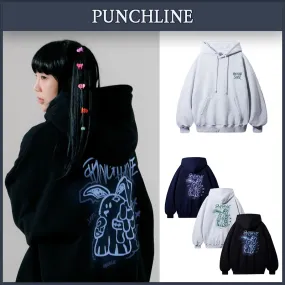 PUNCHLINE  |Unisex Street Style Hoodies & Sweatshirts