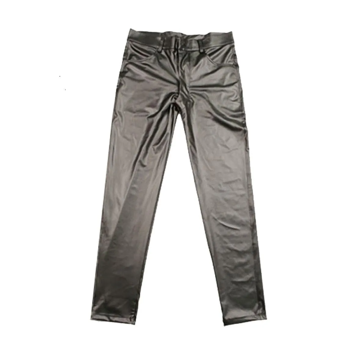 Punk Style Faux Leather Pencil Pants - Featuring Matte PU Material for a Sleek and Skinny Fit Look