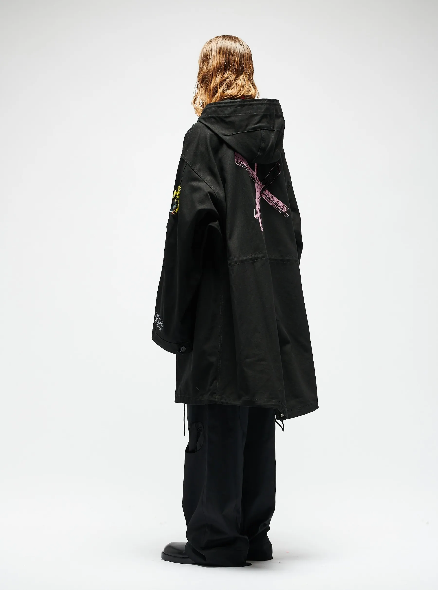 RAF SIMONS  |Long Sleeves Cotton Oversized Designers Hoodies