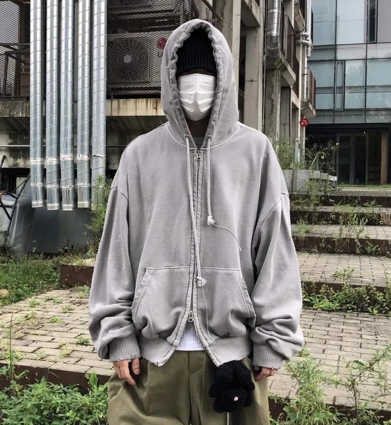 RASHOMONG  |Unisex Street Style Plain Oversized Hoodies