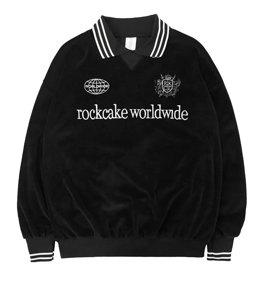 ROCKCAKE  |Street Style Long Sleeves Logo Hoodies & Sweatshirts