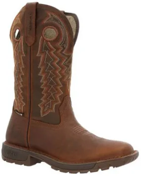 Rocky Women's Legacy 32 Waterproof Pull On Western Boot - Broad Square Toe