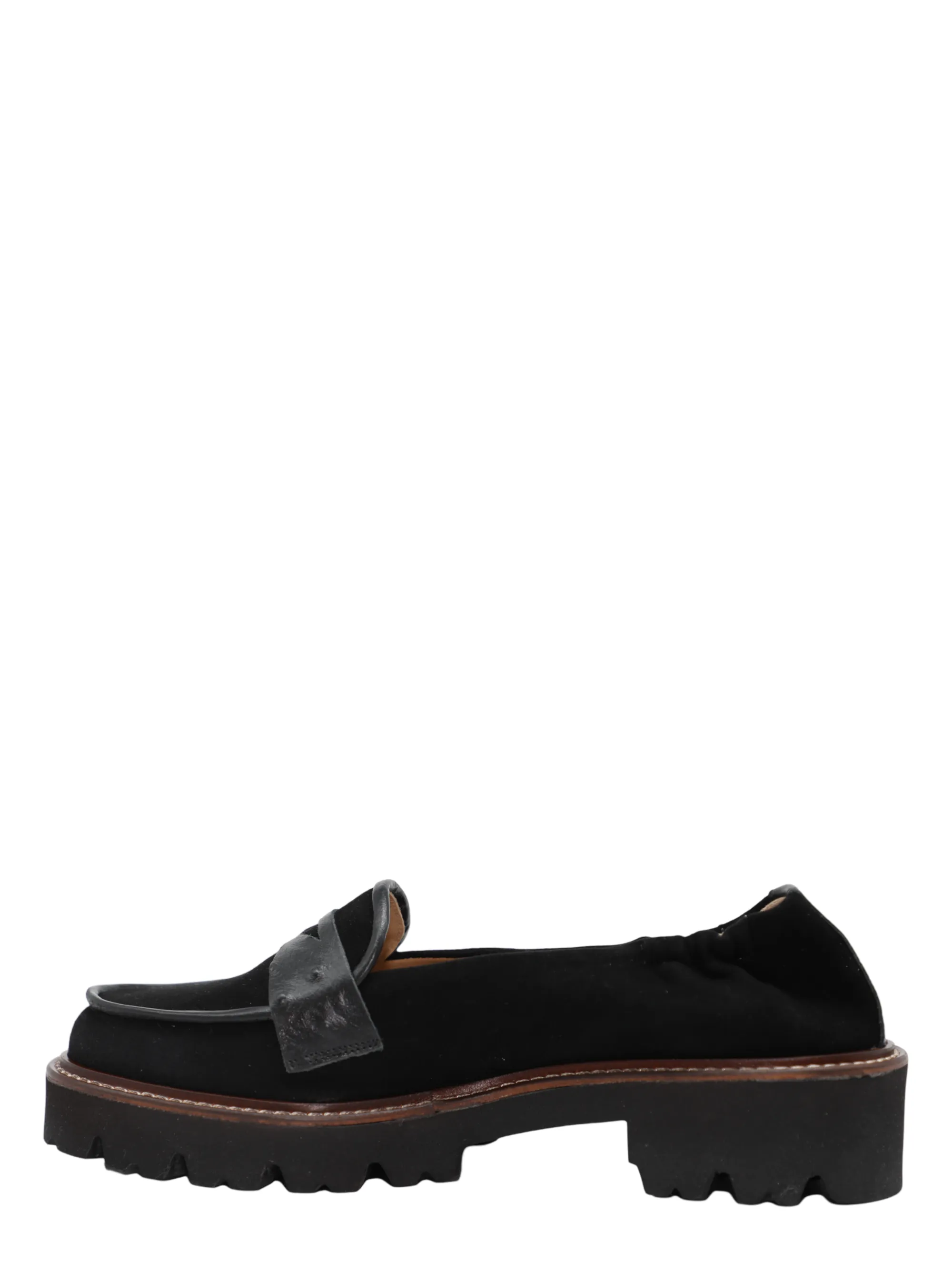 Ron White Finton Loafer Cashmere Print Calf in Black