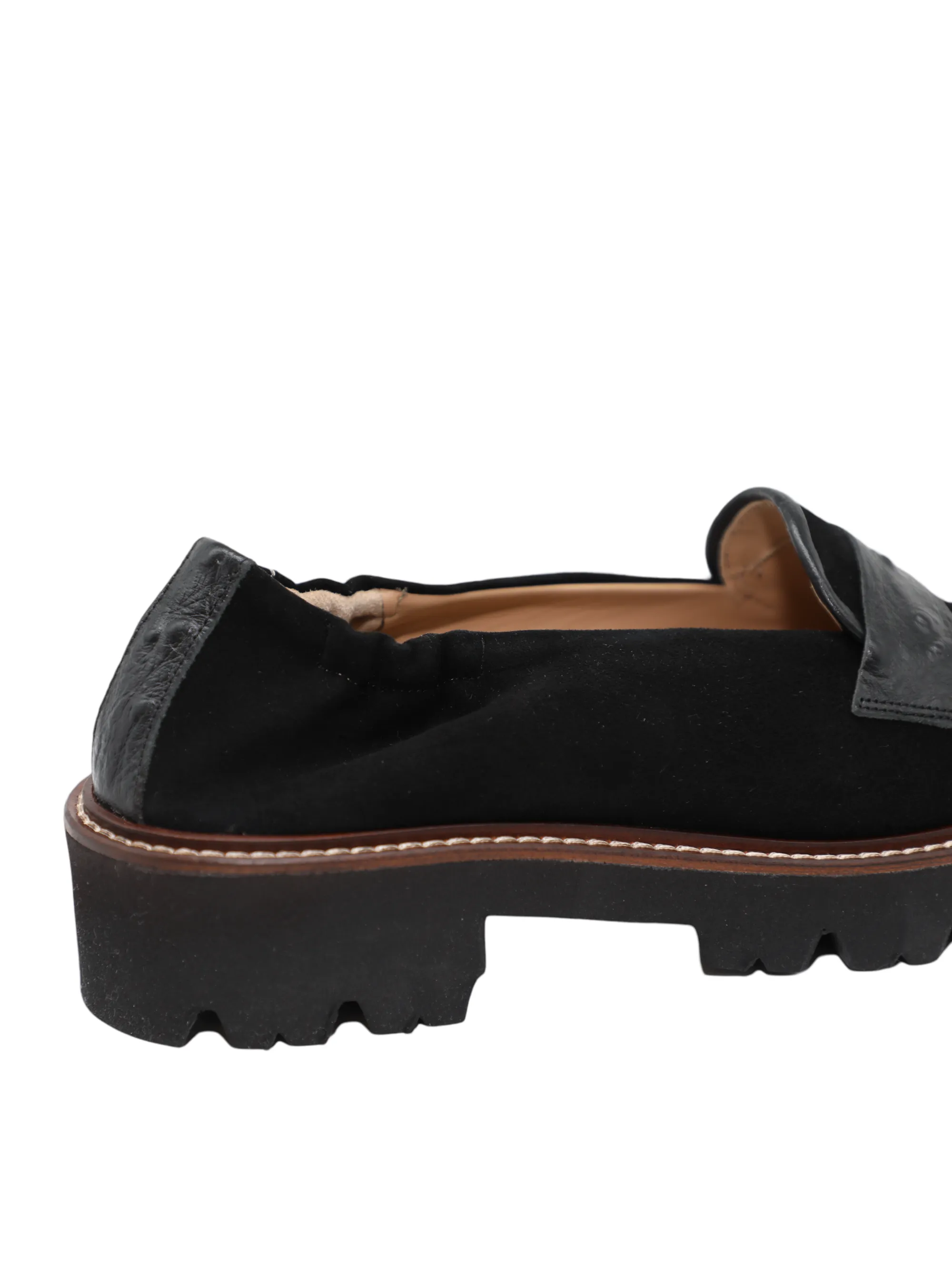 Ron White Finton Loafer Cashmere Print Calf in Black