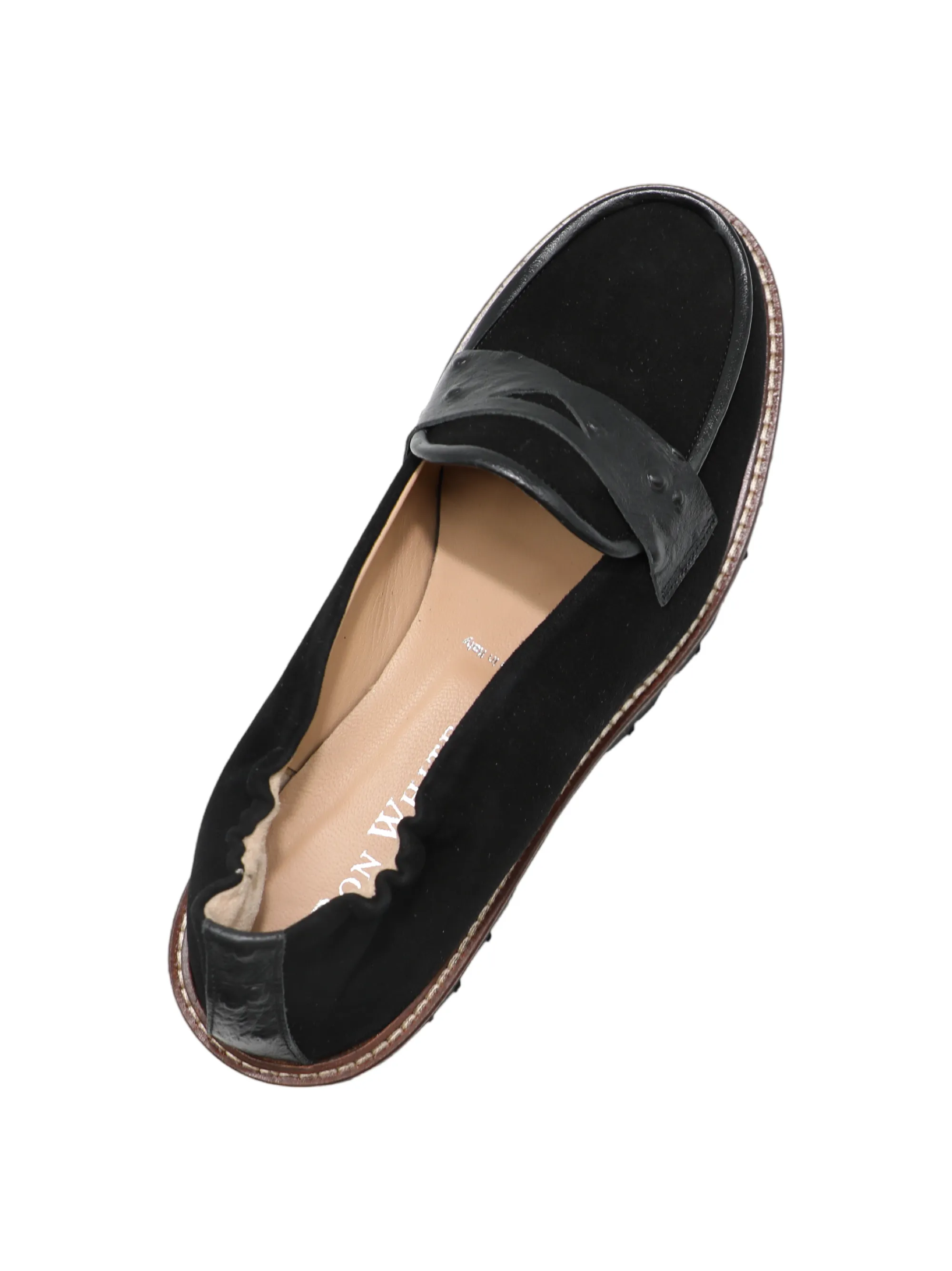 Ron White Finton Loafer Cashmere Print Calf in Black