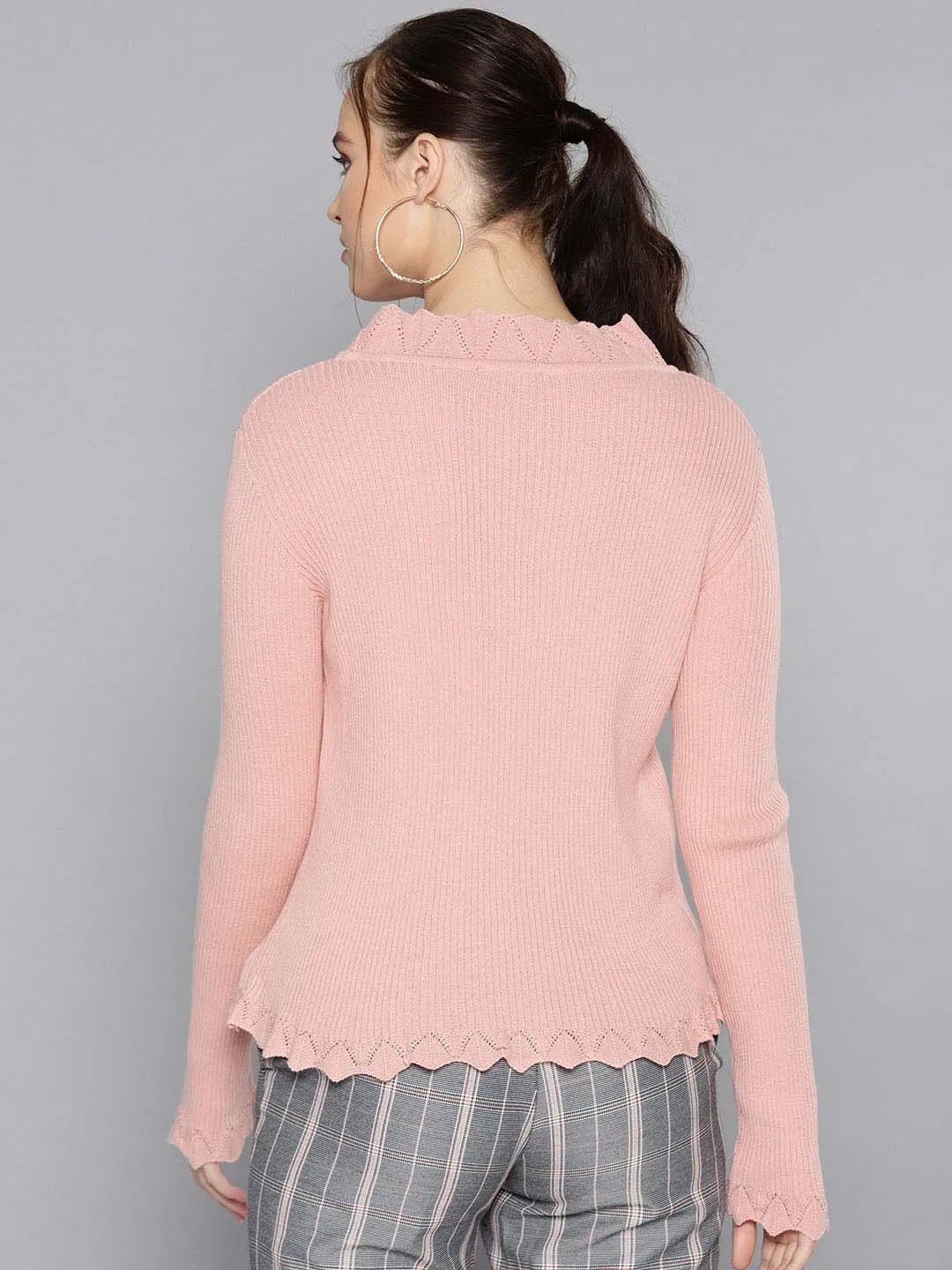 Ruffle Neck Sweater