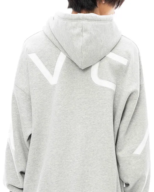 RVCA  |Unisex Bi-color Long Sleeves Oversized Logo Hoodies