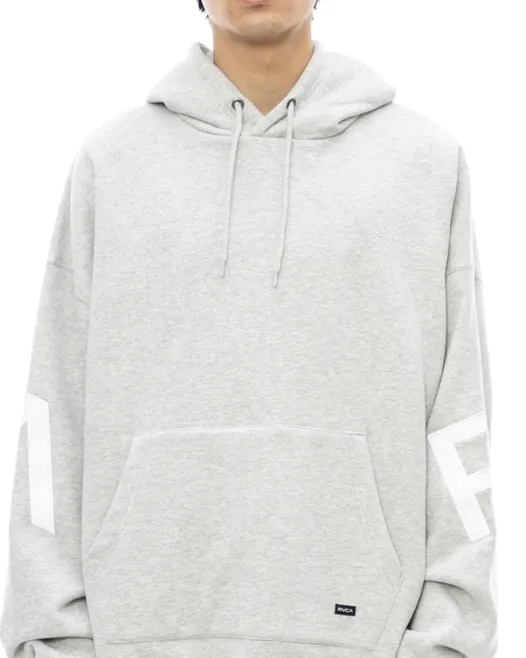 RVCA  |Unisex Bi-color Long Sleeves Oversized Logo Hoodies