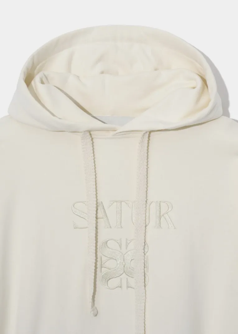 SATUR  |Unisex Street Style Logo Hoodies