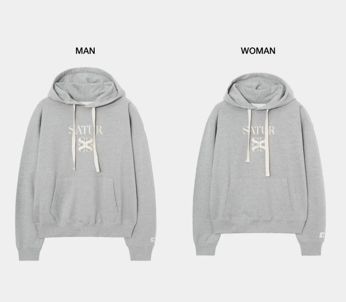 SATUR  |Unisex Street Style Logo Hoodies