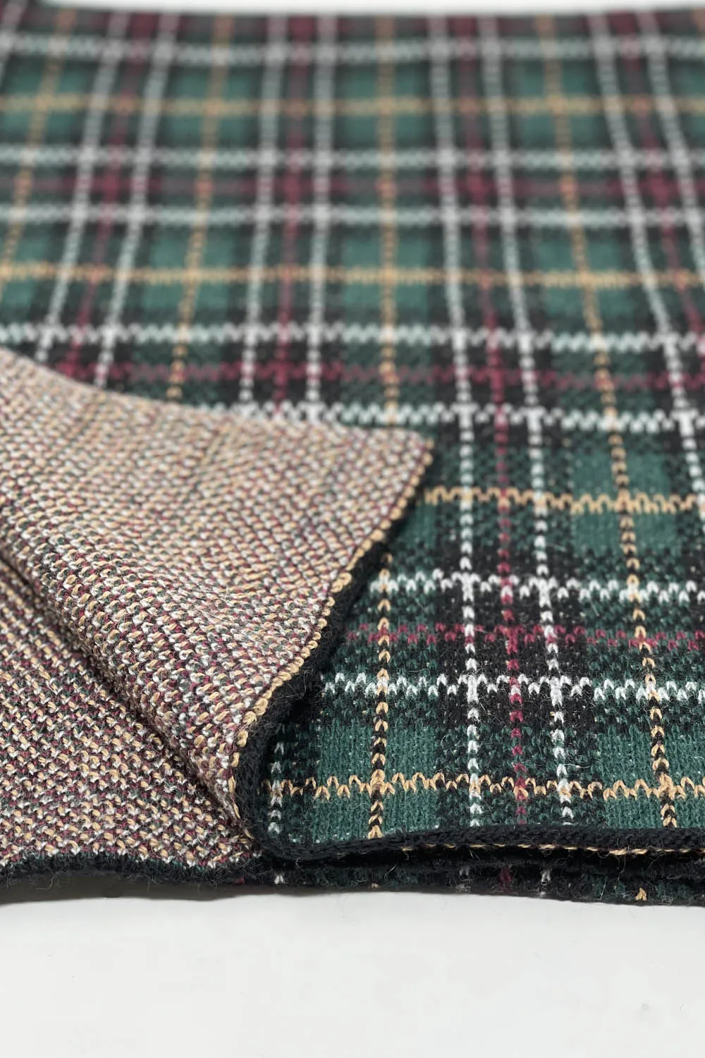 SCIARPA LANA JACQUARD MOTIVO TARTAN