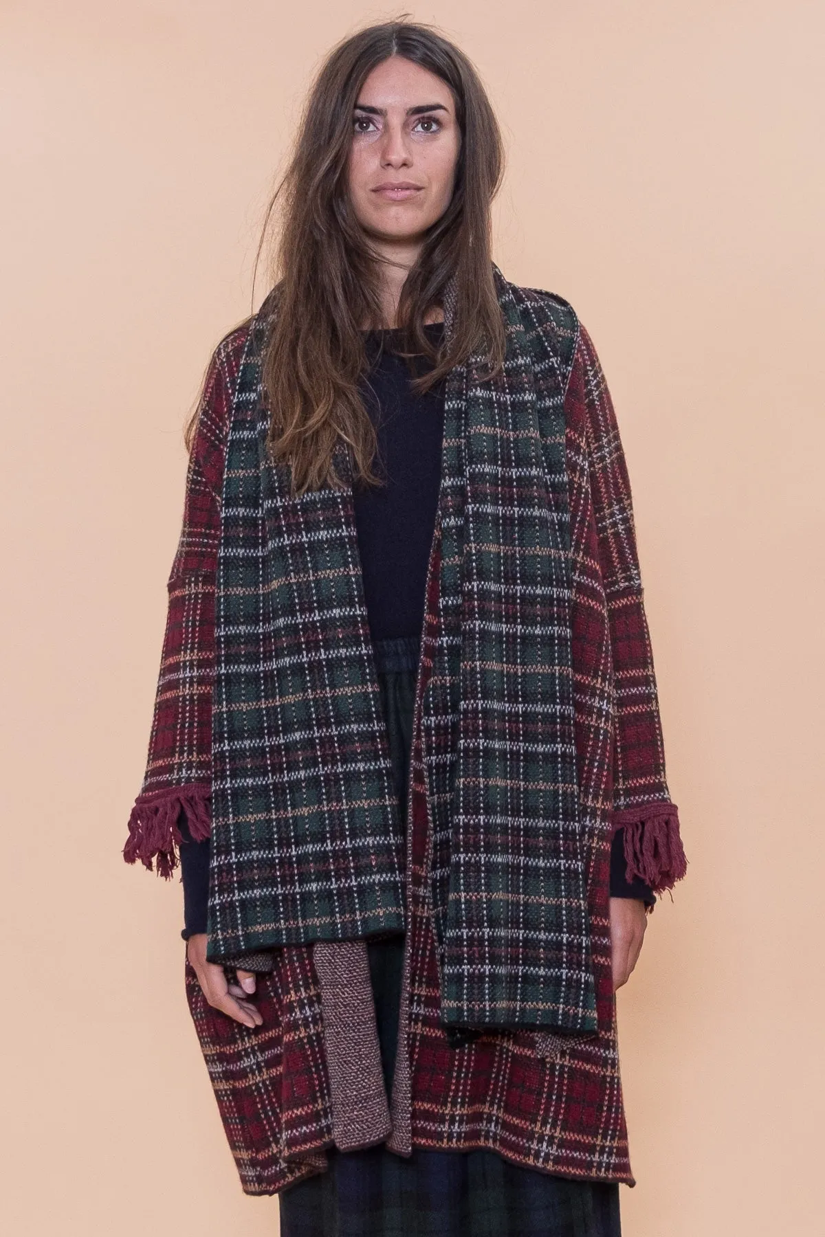 SCIARPA LANA JACQUARD MOTIVO TARTAN