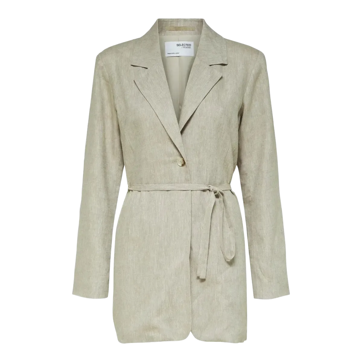 Selected Femme Vienna Relaxed Fit Linen Blend Blazer