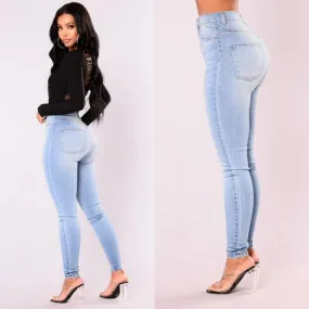 Sexy Jeans Women Denim Skinny Pants High Waist Stretch Lady Jeans Push Up