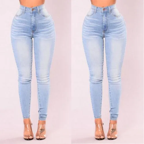 Sexy Jeans Women Denim Skinny Pants High Waist Stretch Lady Jeans Push Up