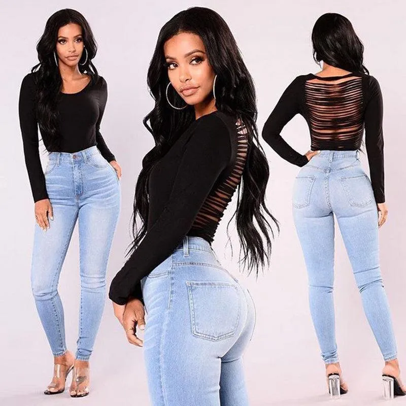 Sexy Jeans Women Denim Skinny Pants High Waist Stretch Lady Jeans Push Up