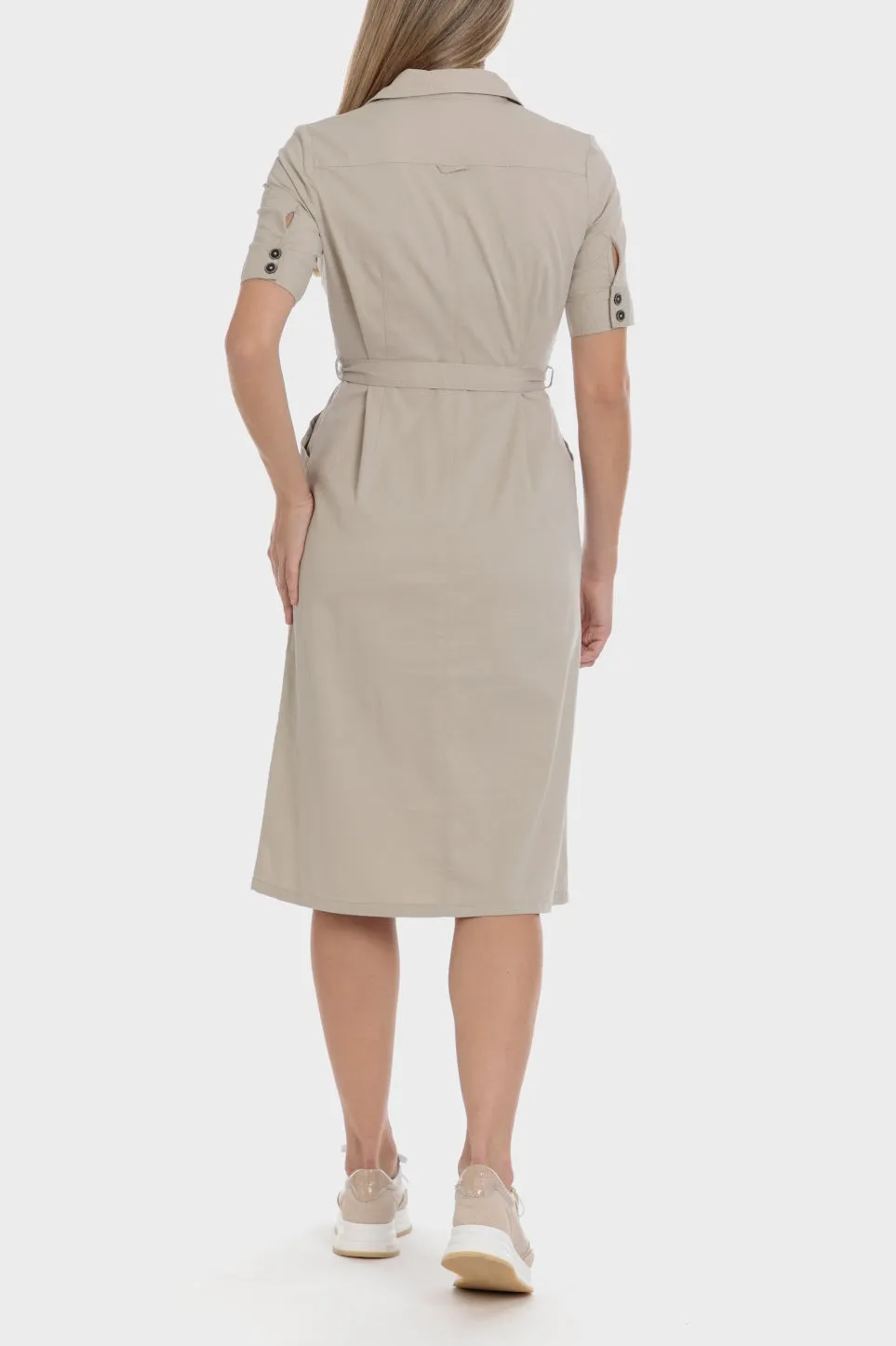 Shirt Dress - Beige