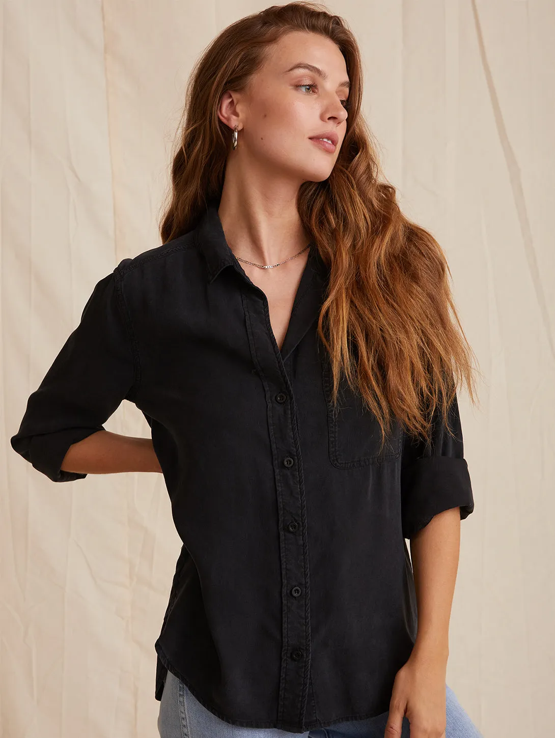 Shirt Tail Shirt - Black