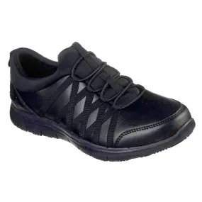 Skechers Ghenter Dagsby Metal Free Womens Slip-On Non Safety Shoes Black Size 3 - Screwfix