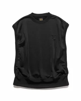 Sleeveless Tee - C/PE Bright Jersey Black