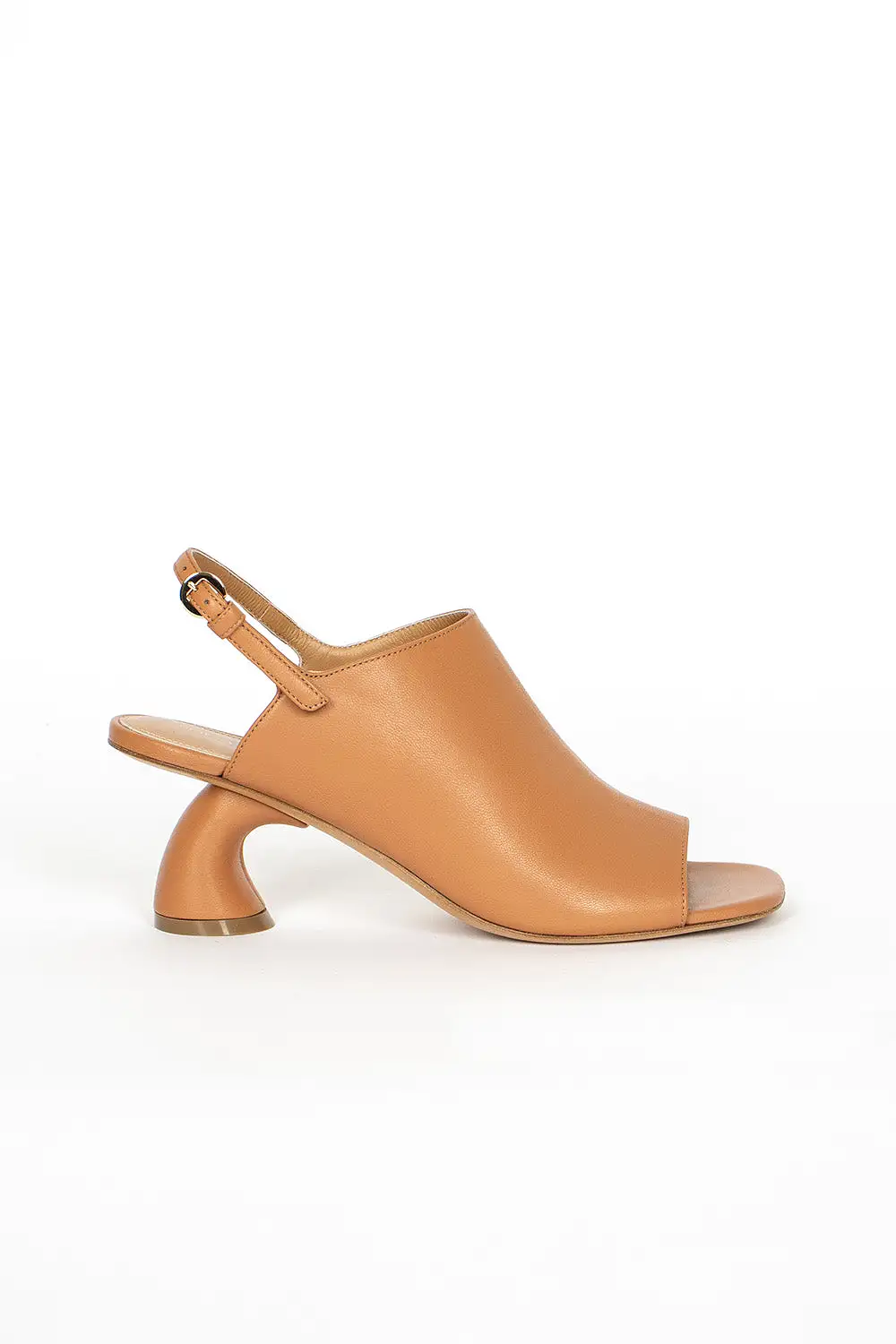 Square Toe Mule Beige