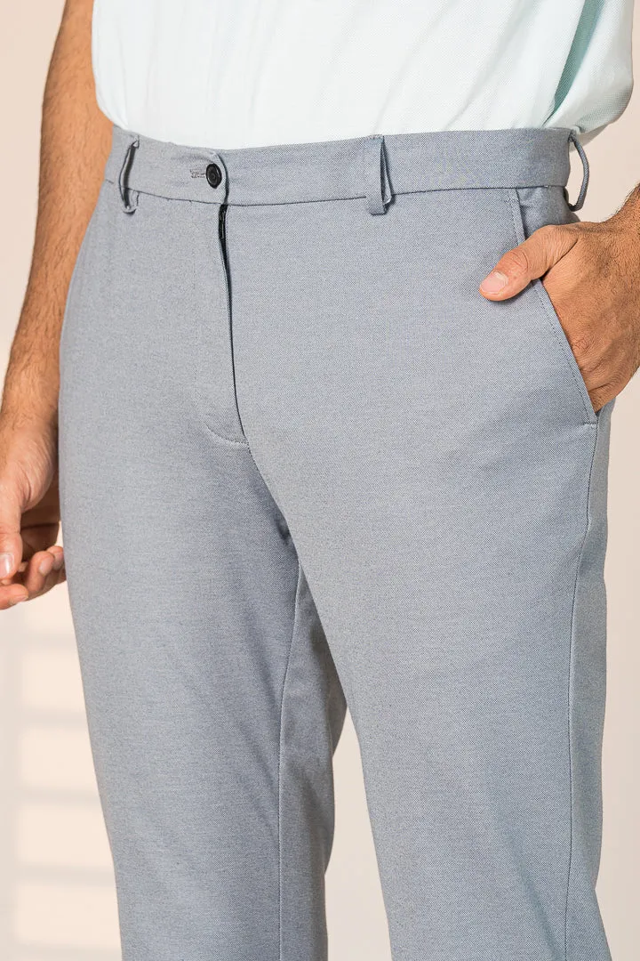 Steel Grey Power-Stretch Pants