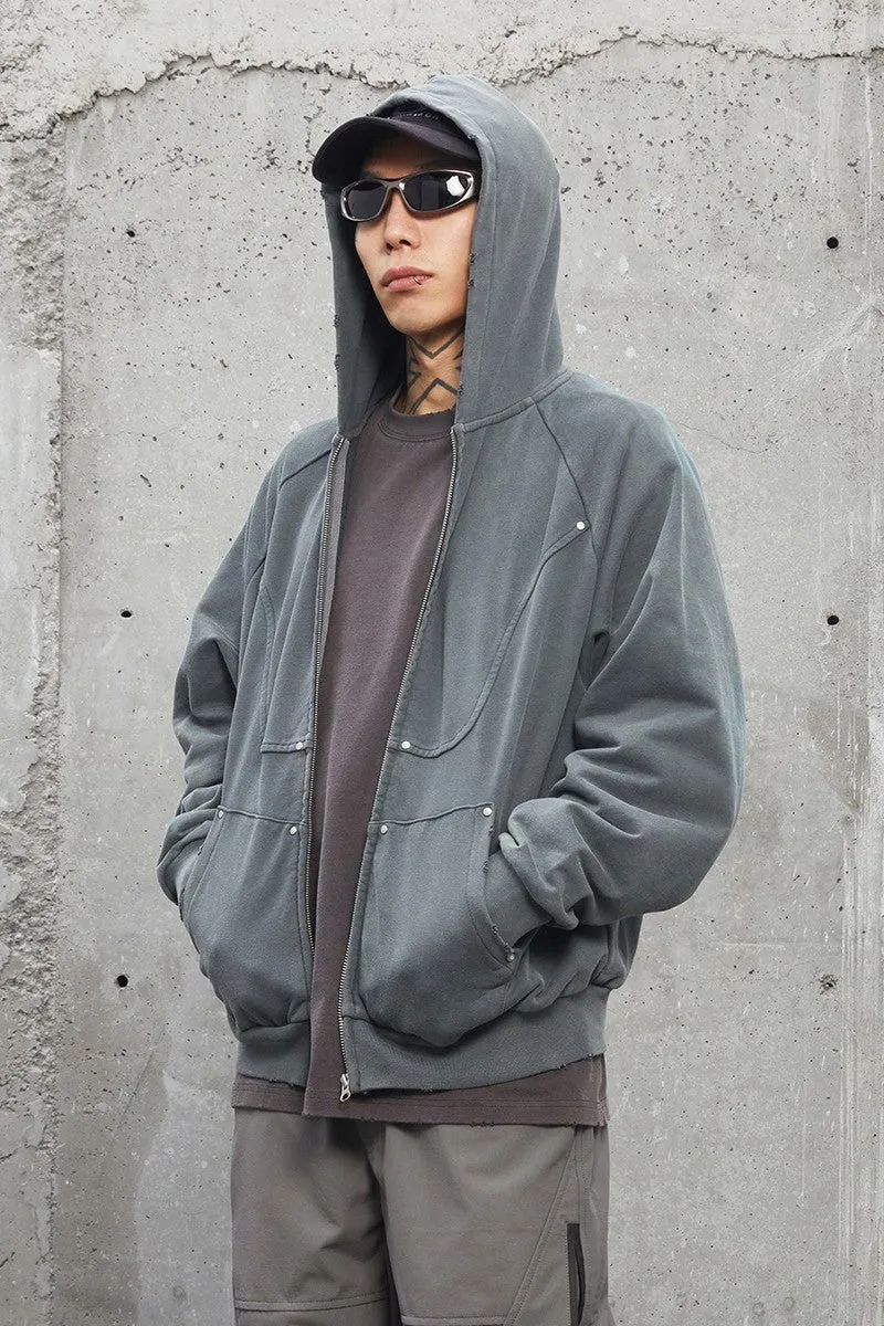 Structure Zip Up Hoodie