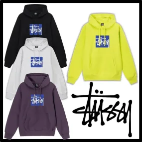 STUSSY  |Unisex Street Style Logo Skater Style Hoodies