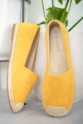 Sunny Vibes: Casual Yellow Espadrille Shoes | Marvis