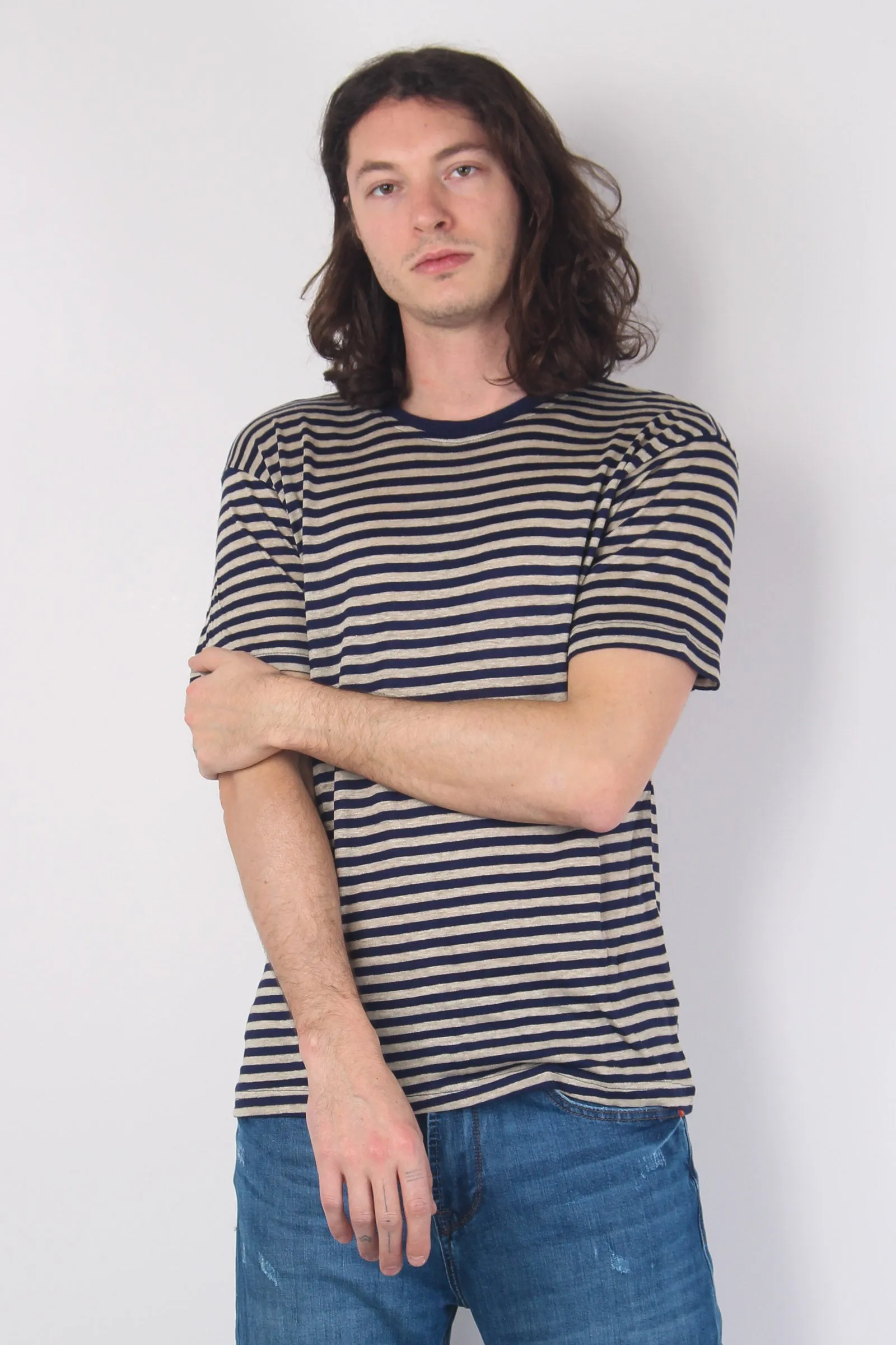 T-shirt Riga Mc Navy/sand