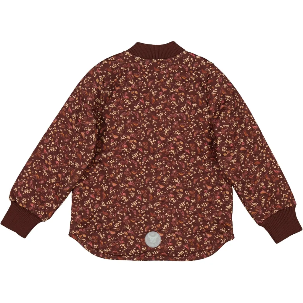 Thermo Jacket Loui - maroon birds