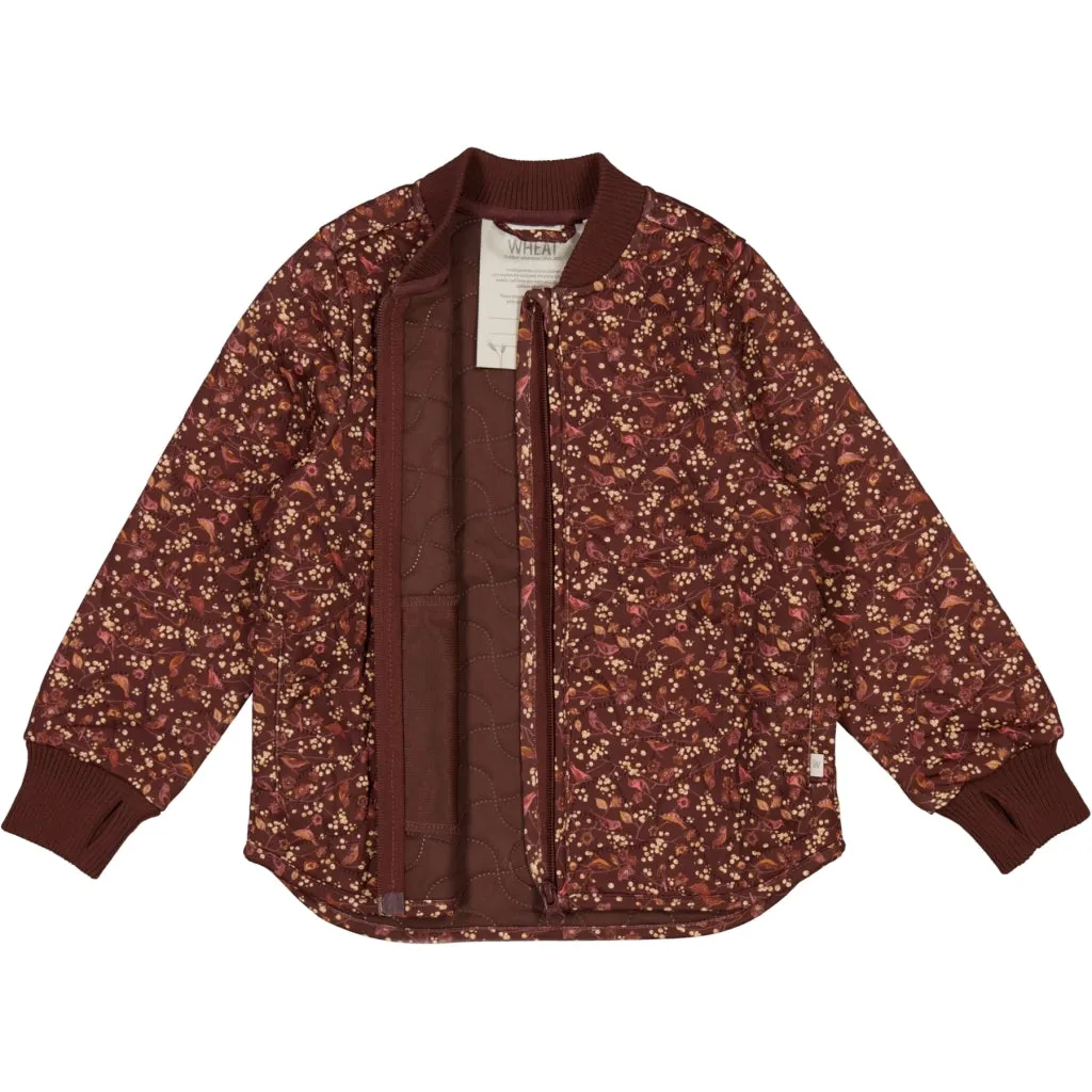 Thermo Jacket Loui - maroon birds