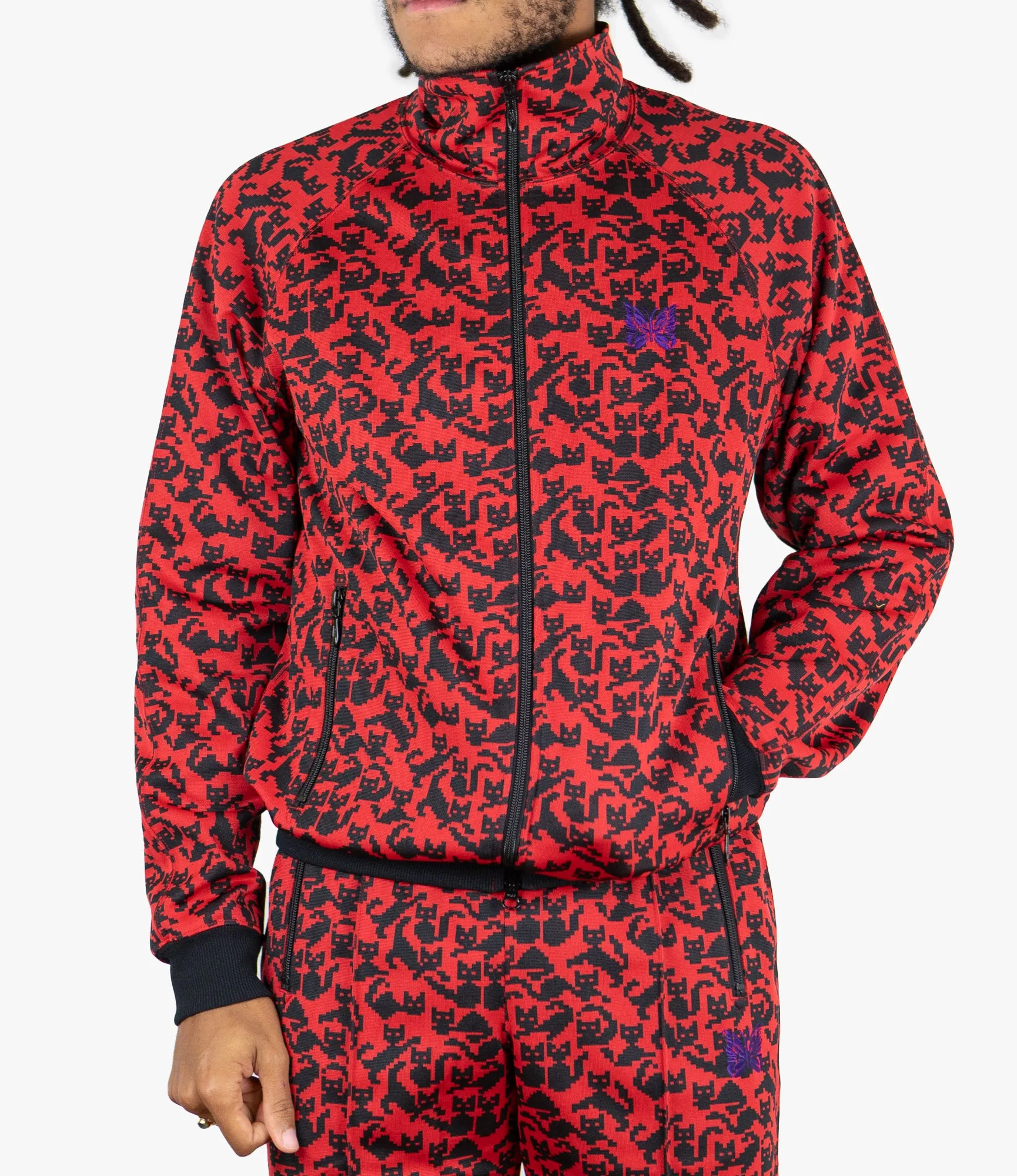 Track Jacket – Cat Jacquard Polyester