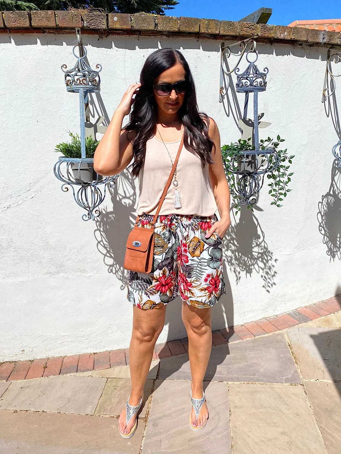 Tropical Print Flow Shorts