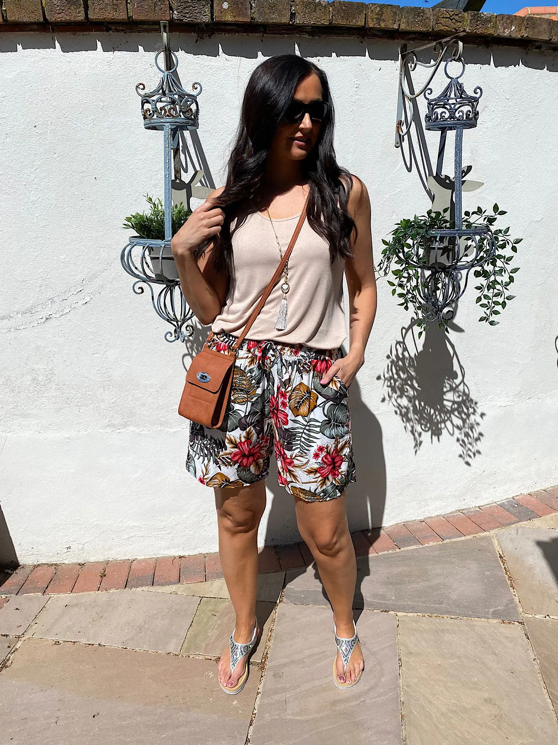 Tropical Print Flow Shorts