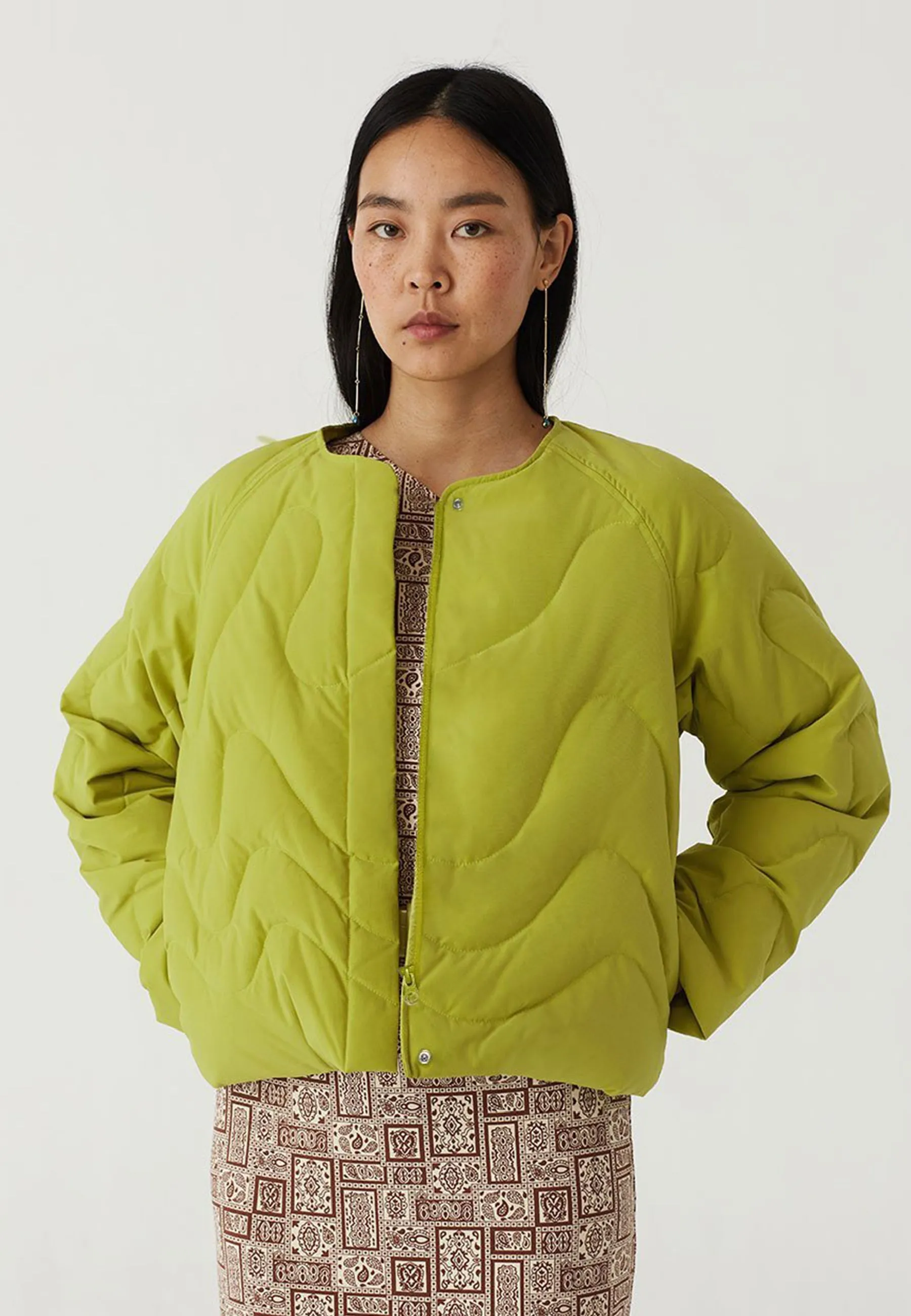 Tycho Puffer Jacket - light khaki green