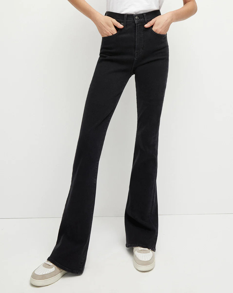 Veronica Beard - Beverly Skinny Flare Jean - Washed Onyx