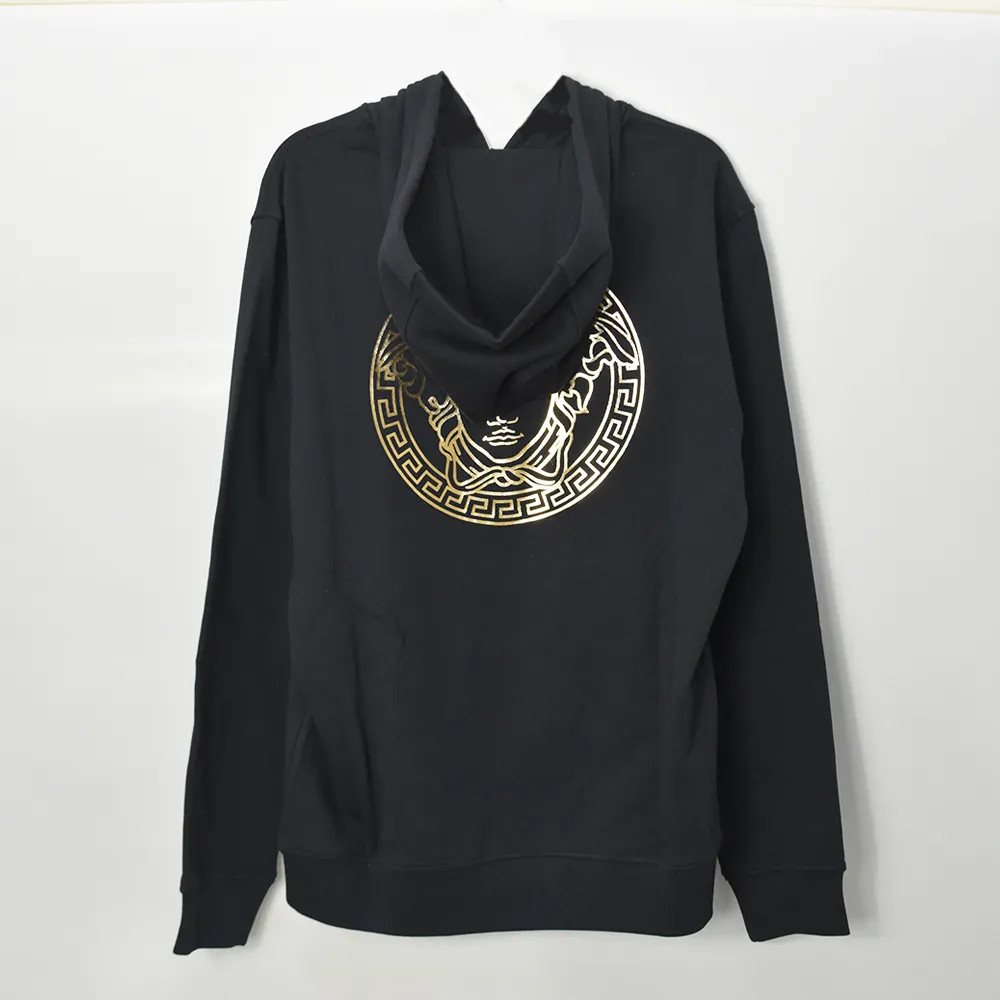 VERSACE  |Street Style Long Sleeves Logo Luxury Hoodies