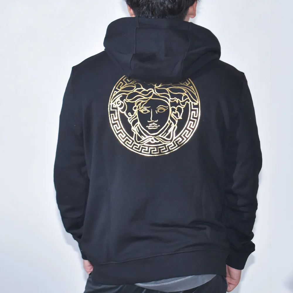 VERSACE  |Street Style Long Sleeves Logo Luxury Hoodies