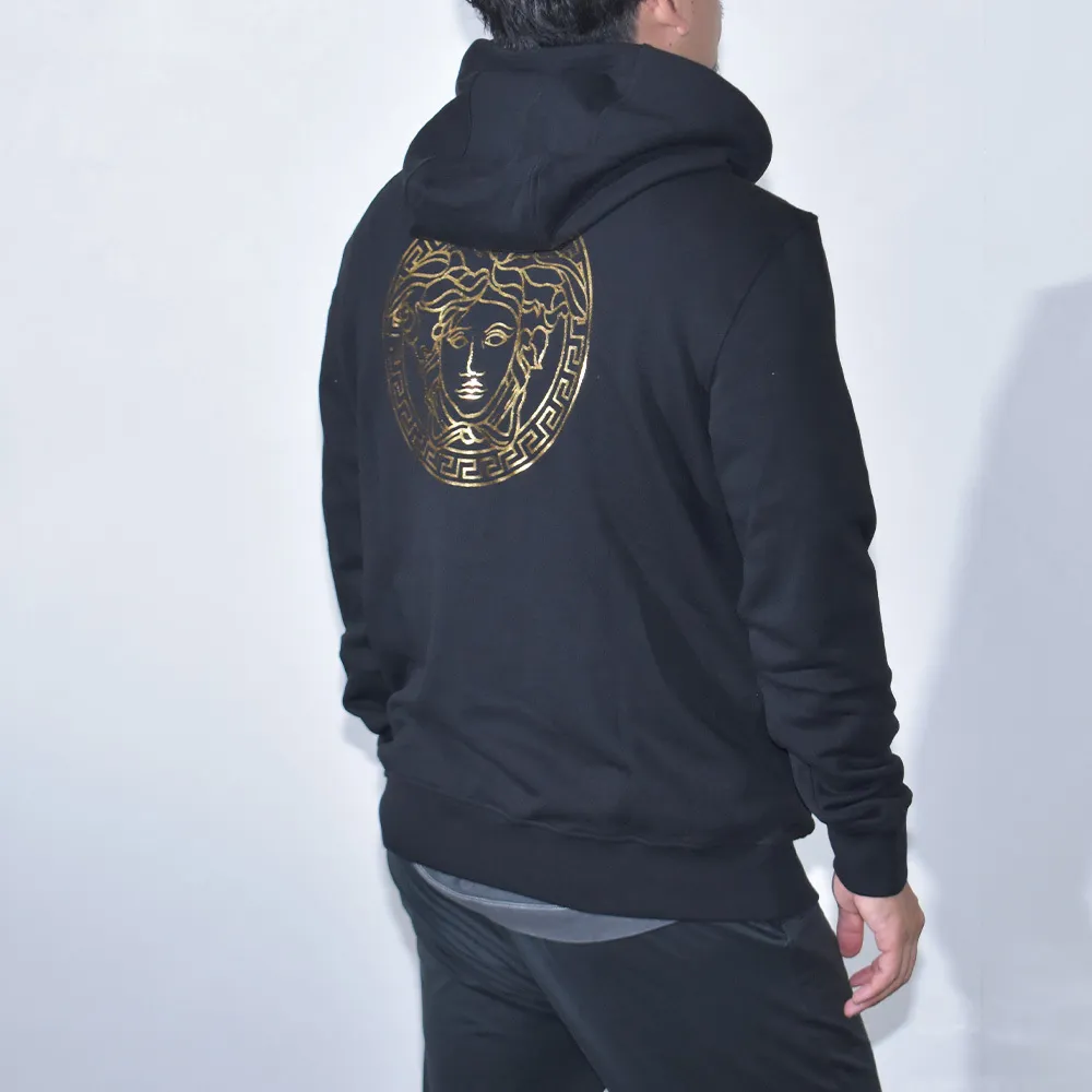 VERSACE  |Street Style Long Sleeves Logo Luxury Hoodies