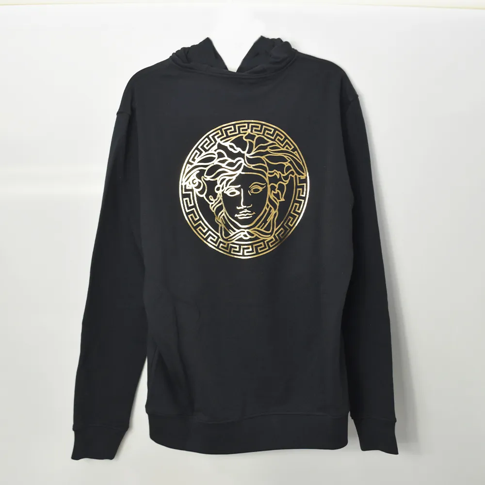 VERSACE  |Street Style Long Sleeves Logo Luxury Hoodies