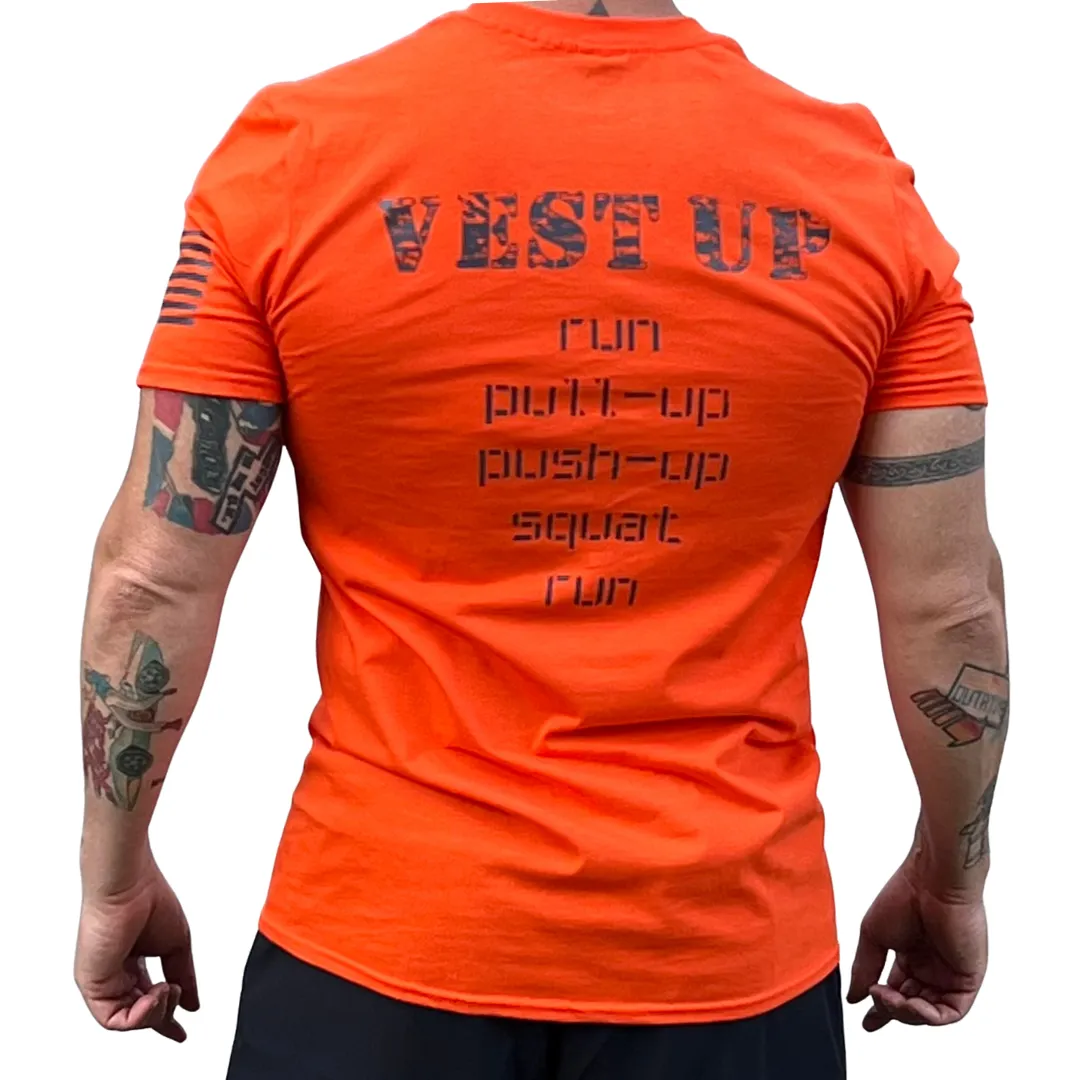 Vest Up Tee - Orange