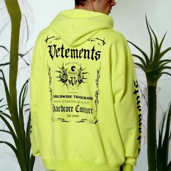 VETEMENTS  |Unisex Street Style Long Sleeves Cotton Logo Hoodies