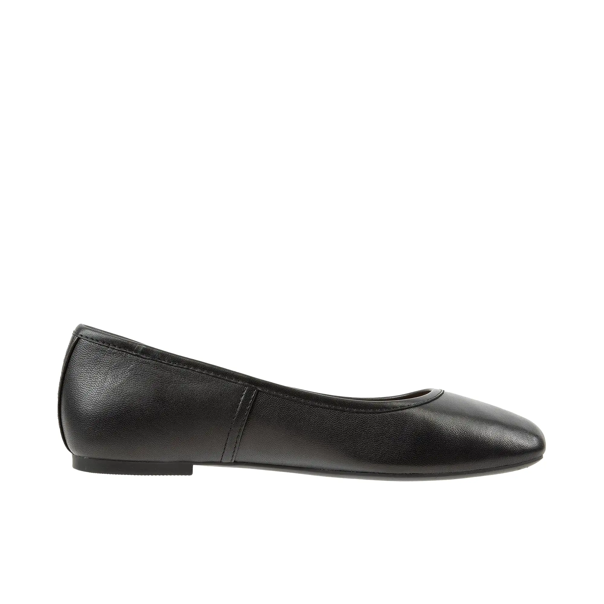 Vionic Womens Orinda Square Toe Ballet Flat Black