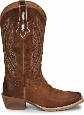 Women's Rein Square Toe Western Boot in Waxy Tan