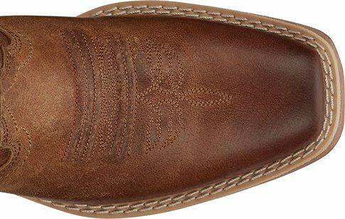 Women's Rein Square Toe Western Boot in Waxy Tan