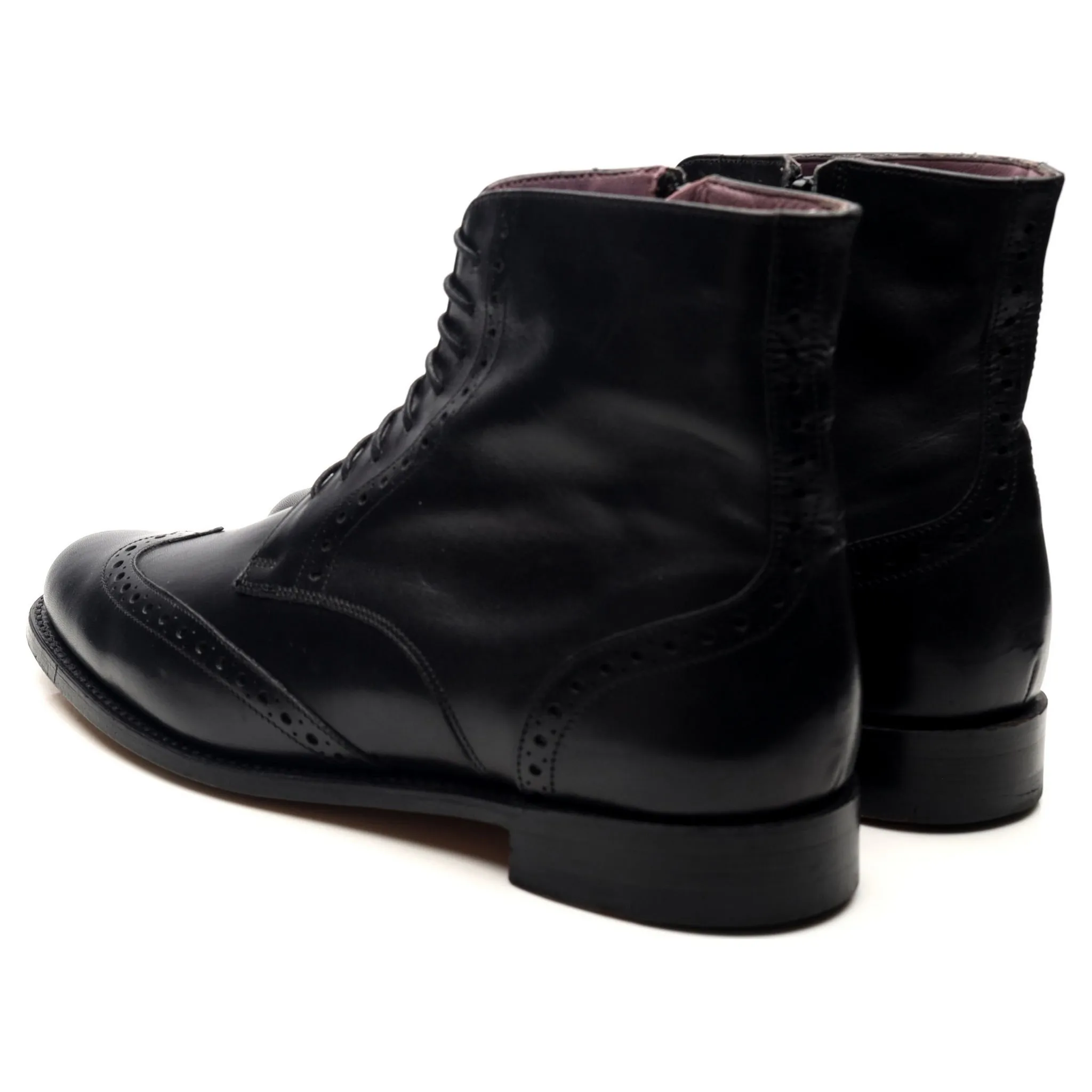 Women's 'Faye' Black Leather Boots UK 5.5 D