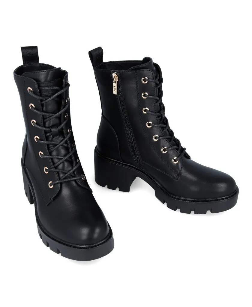 Xti 141840 Women's lace-up heeled ankle boots